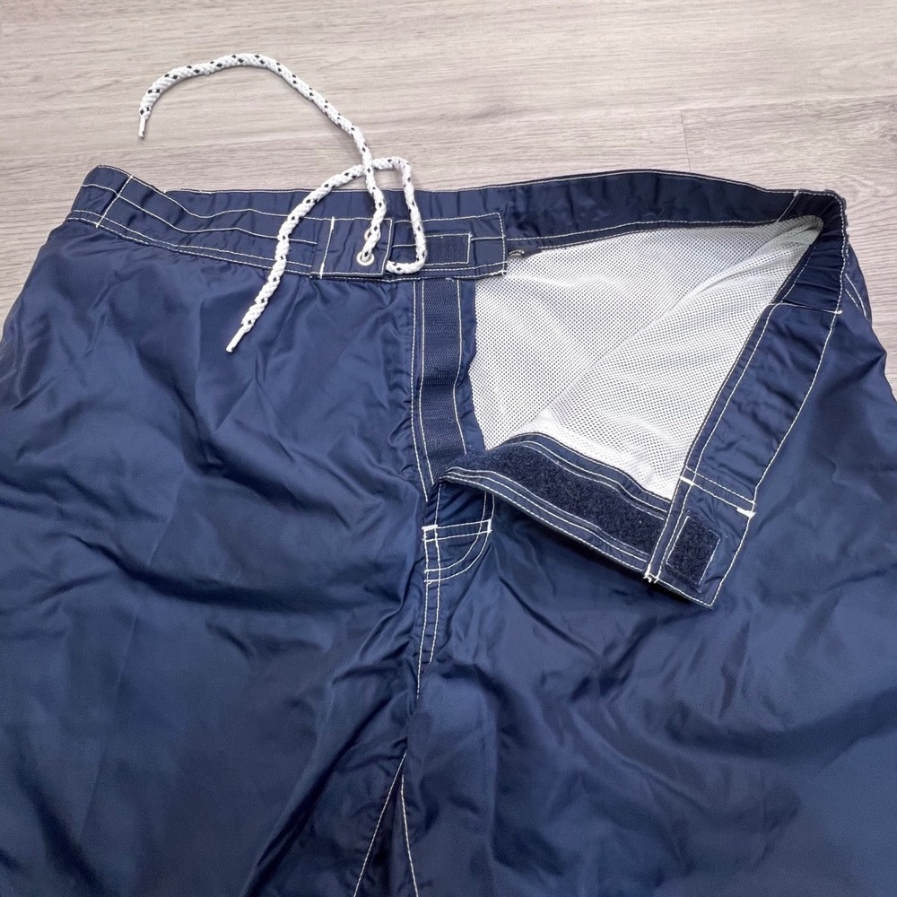 Tommy Hilfiger Mens Navy Blue Vintage Board Shorts Swim Trunks XL 9/00 Retro - Picture 7 of 14